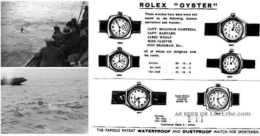 Mercedes Gleitze und die Rolex Oyster "Kanalschwimmer" - Sammler-Uhren