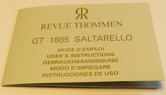 Revue Thommen Saltarello Bedienungsanleitung