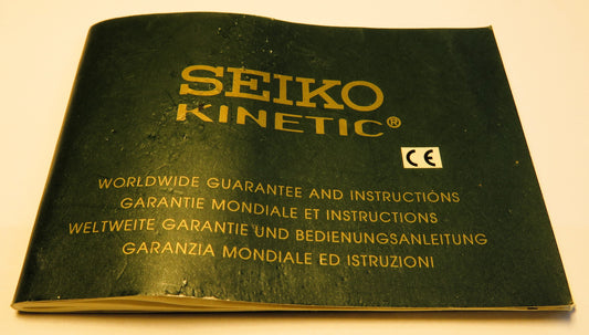 Seiko Kinetic Bedienungsanleitung