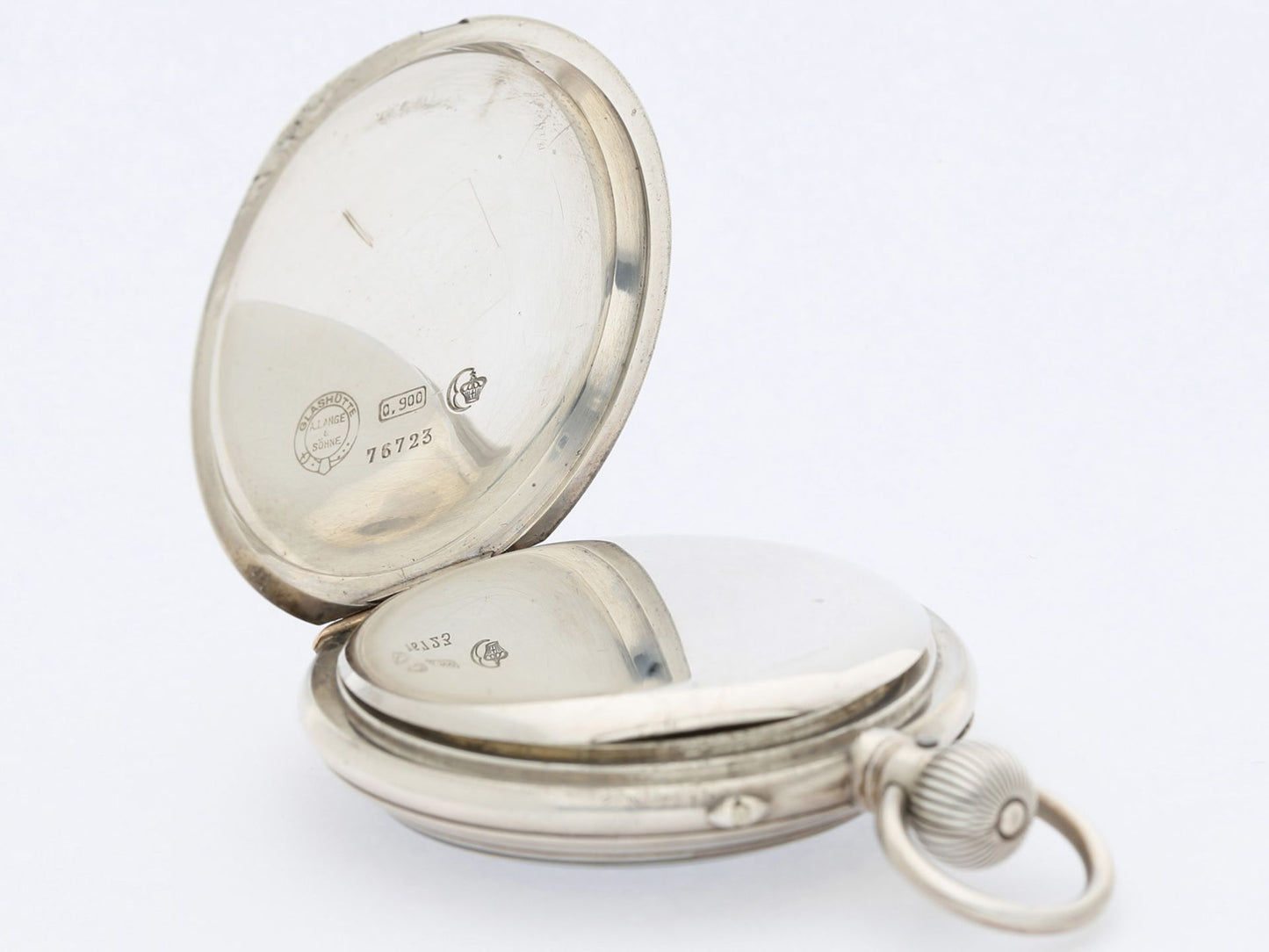 A. Lange & Söhne 1923 B - Uhr Kriegsmarine vollständig signiert 0,900 Silber - Sammler - Uhren