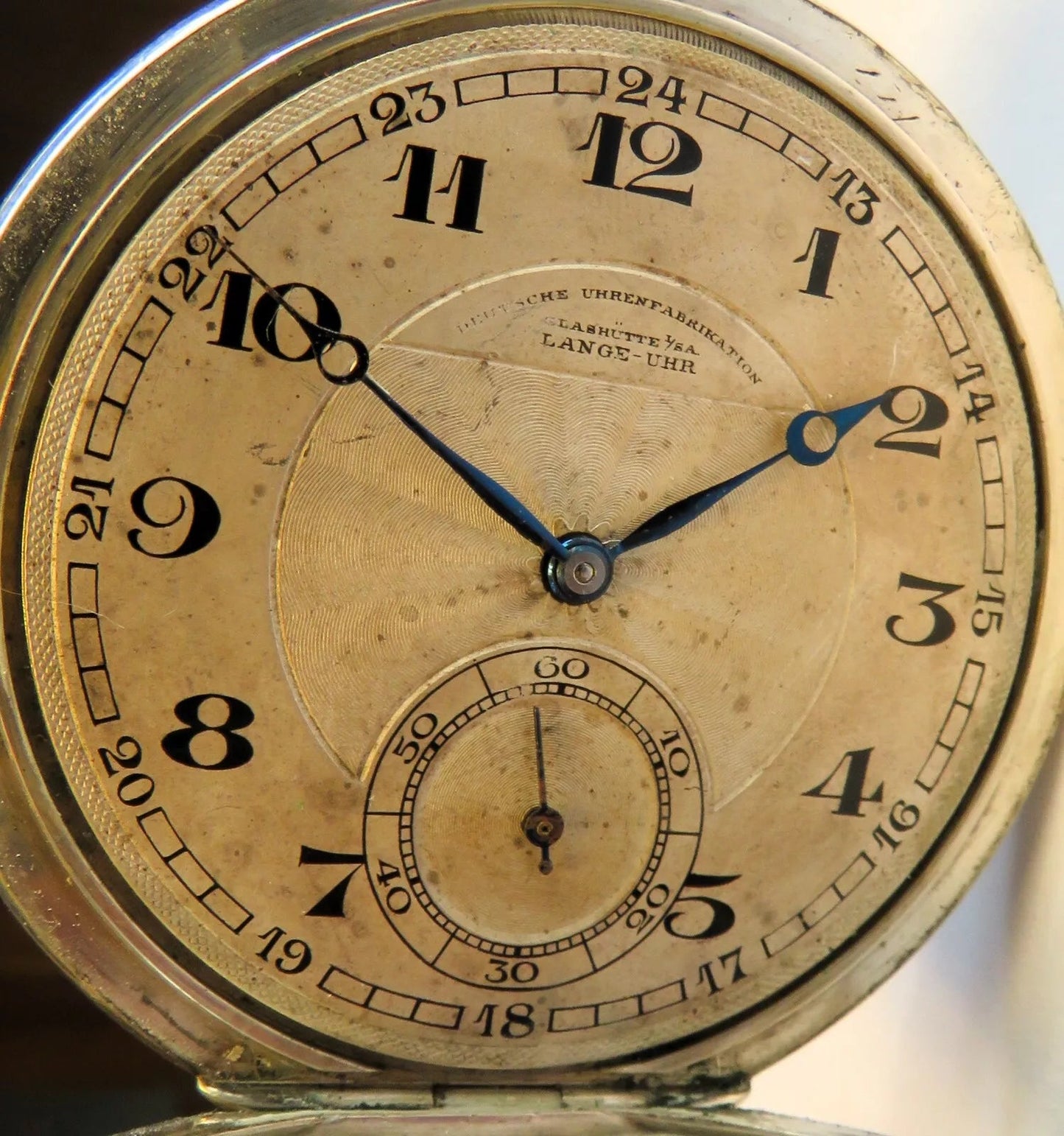 A. Lange & Söhne Glashütte 0,800 Silber OLIW Taschenuhr Schwanenhals Feinregulierung - Sammler - Uhren