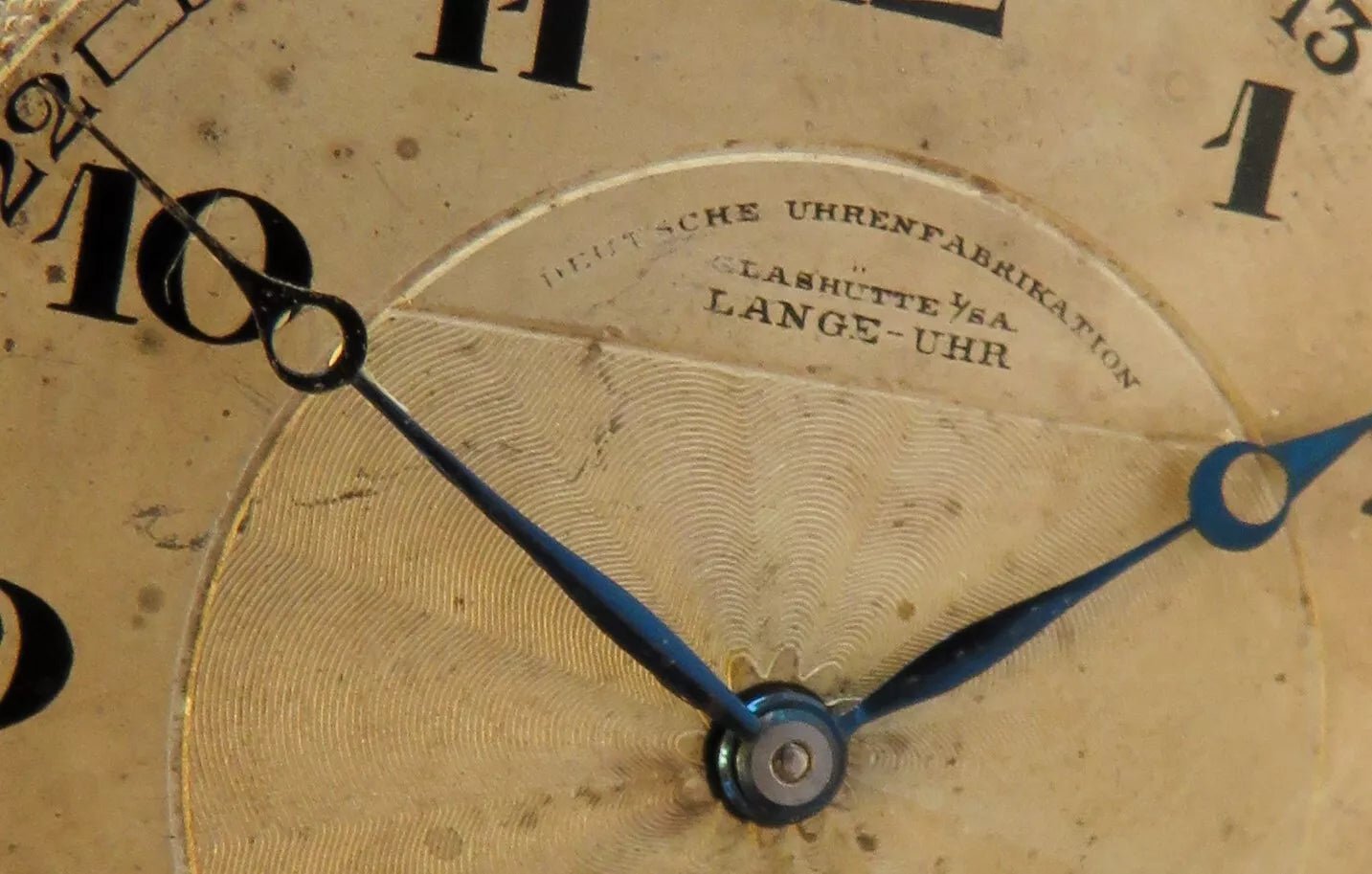A. Lange & Söhne Glashütte 0,800 Silber OLIW Taschenuhr Schwanenhals Feinregulierung - Sammler - Uhren