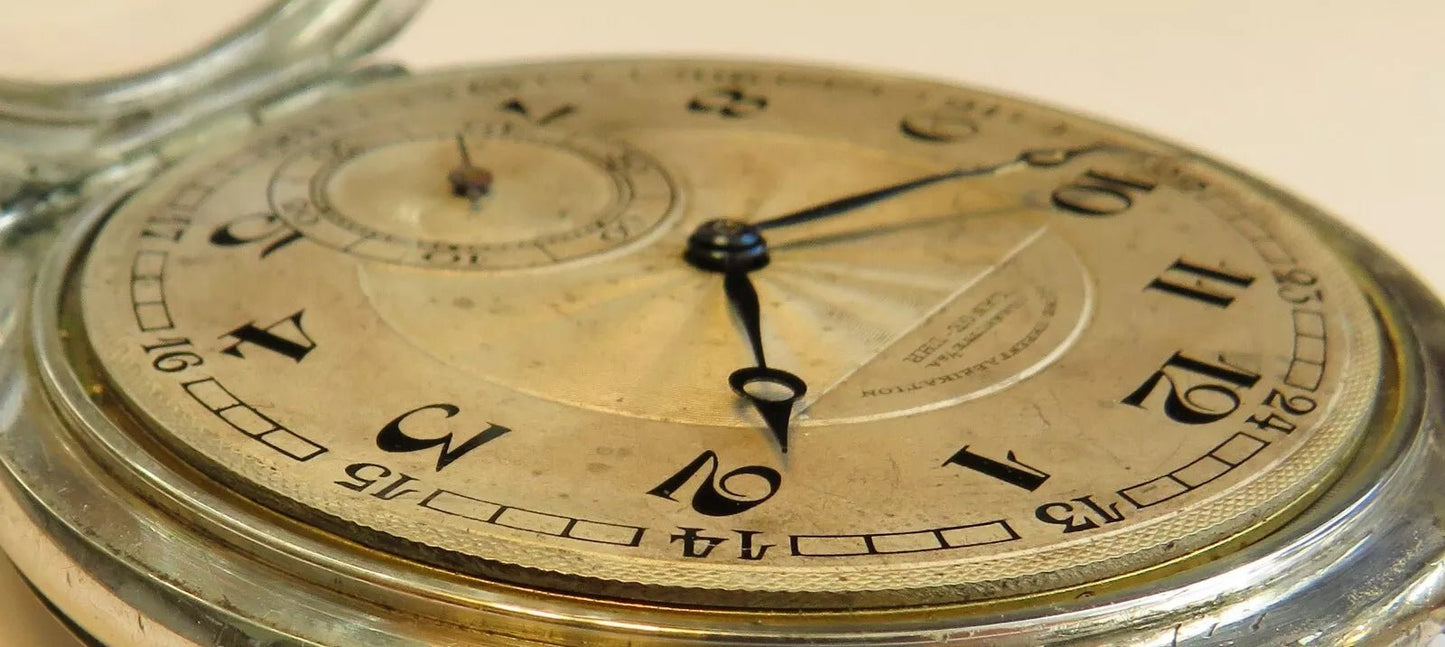 A. Lange & Söhne Glashütte 0,800 Silber OLIW Taschenuhr Schwanenhals Feinregulierung - Sammler - Uhren
