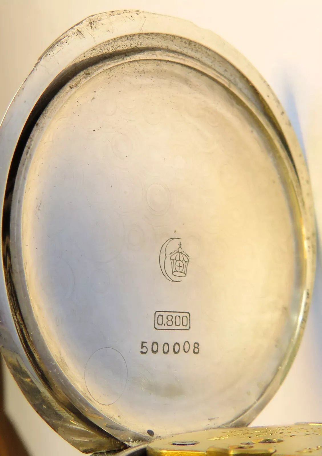 A. Lange & Söhne Glashütte 0,800 Silber OLIW Taschenuhr Schwanenhals Feinregulierung - Sammler - Uhren