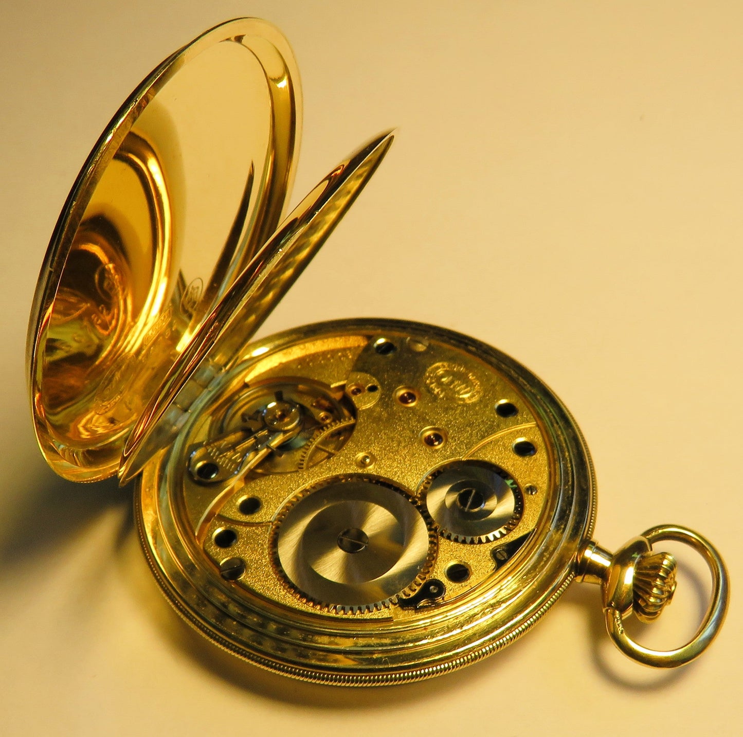 A. Lange & Söhne Glashütte 585 Gold OLIW Taschenuhr selt. schwarzes Zifferblatt - Sammler - Uhren