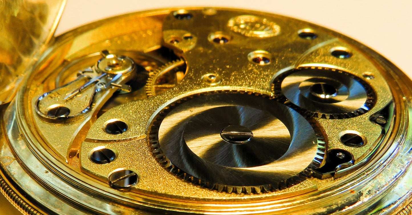 A. Lange & Söhne Glashütte 585 Gold OLIW Taschenuhr selt. schwarzes Zifferblatt - Sammler - Uhren