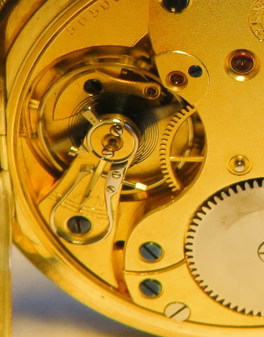 A. Lange & Söhne Glashütte 585 Gold OLIW Taschenuhr selt. schwarzes Zifferblatt - Sammler - Uhren