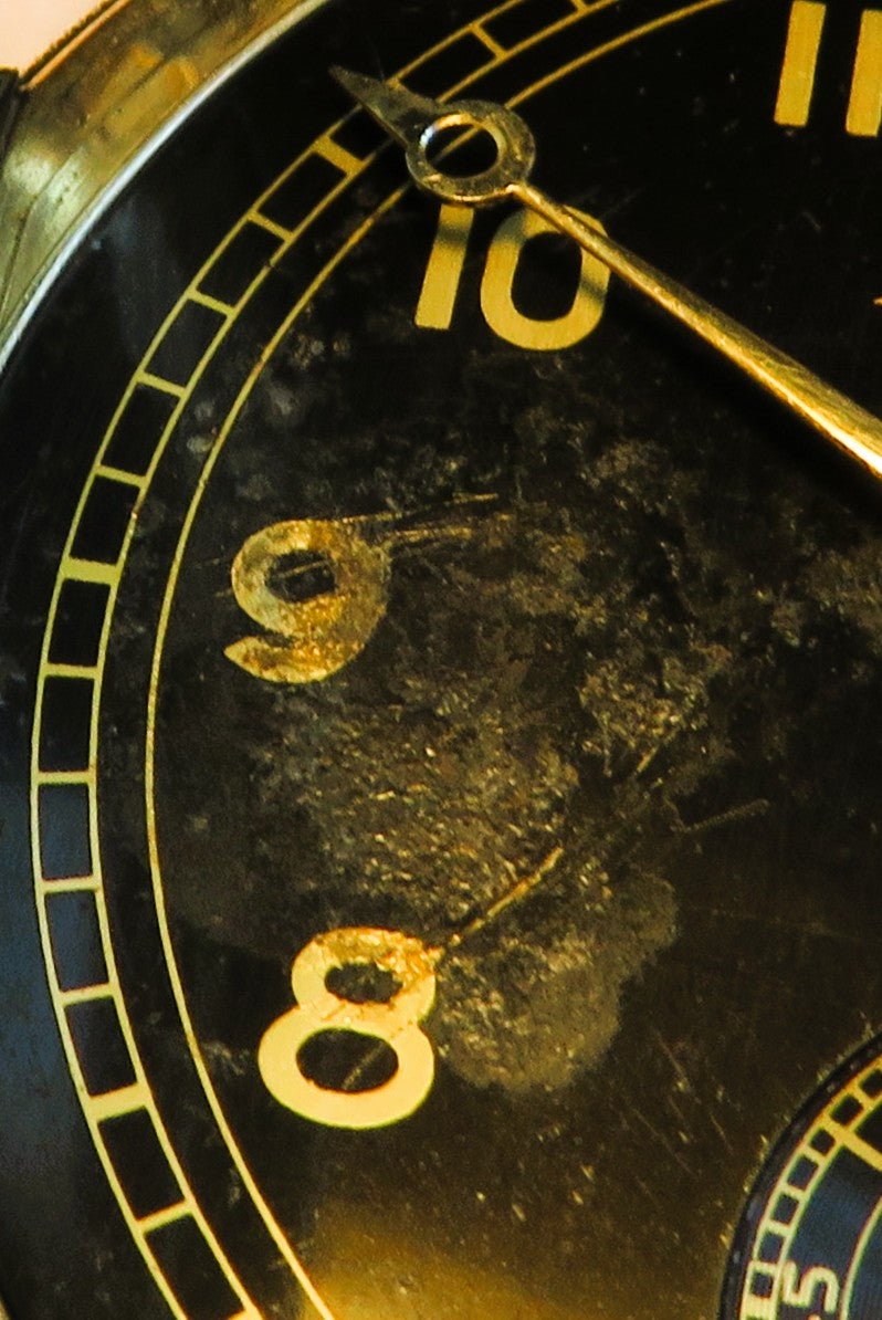 A. Lange & Söhne Glashütte 585 Gold OLIW Taschenuhr selt. schwarzes Zifferblatt - Sammler - Uhren