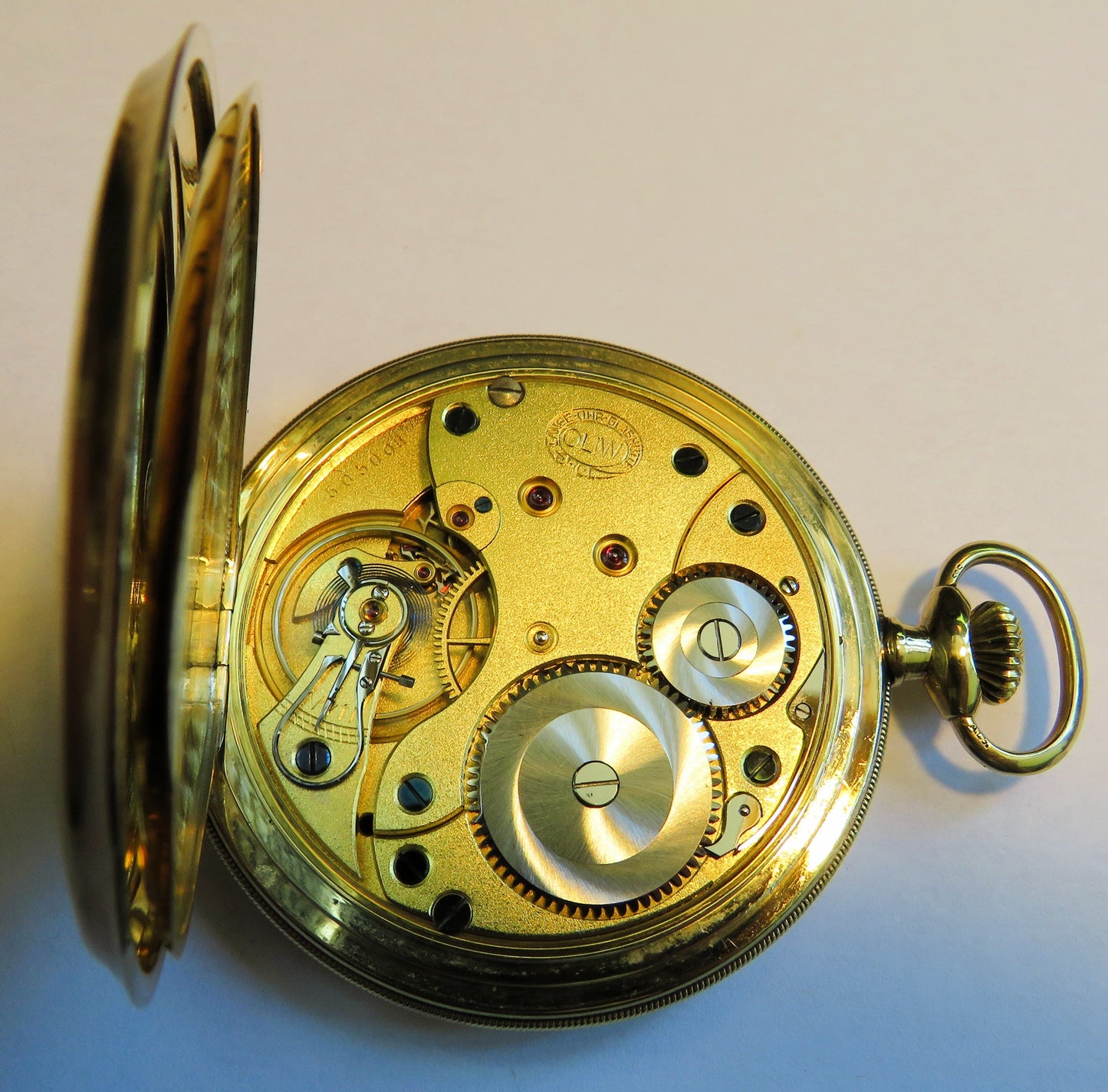 A. Lange & Söhne Glashütte 585 Gold OLIW Taschenuhr selt. schwarzes Zifferblatt - Sammler - Uhren