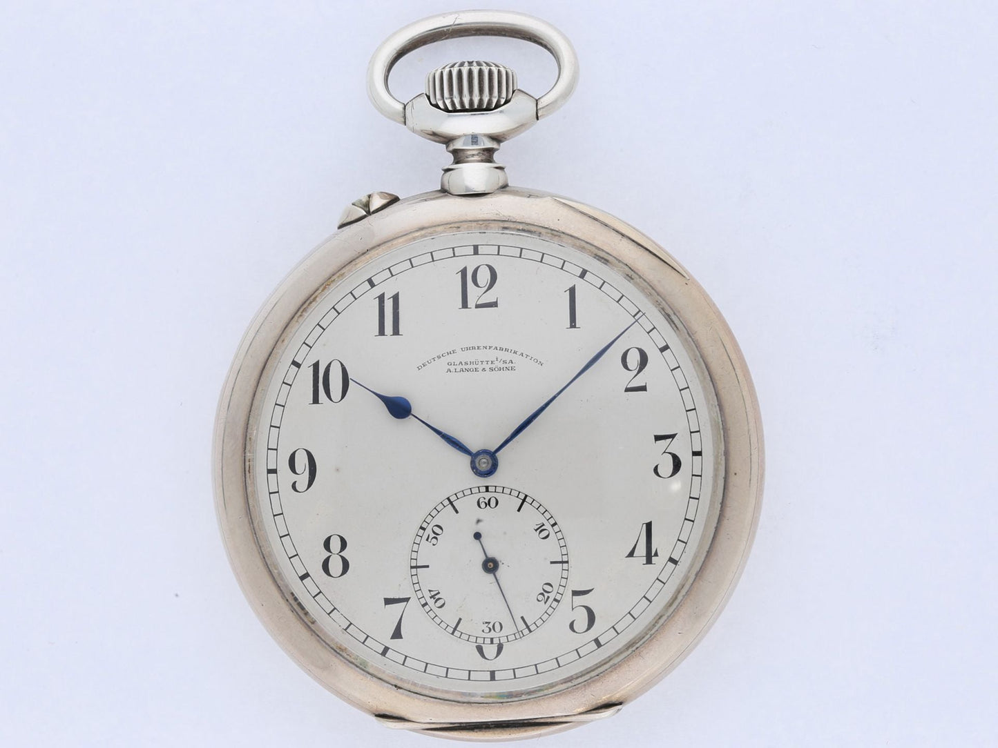 A. Lange & Söhne "M 236" vollständig signierte Beobachtungsuhr Kriegsmarine WK2 0,900 Silber - Sammler - Uhren