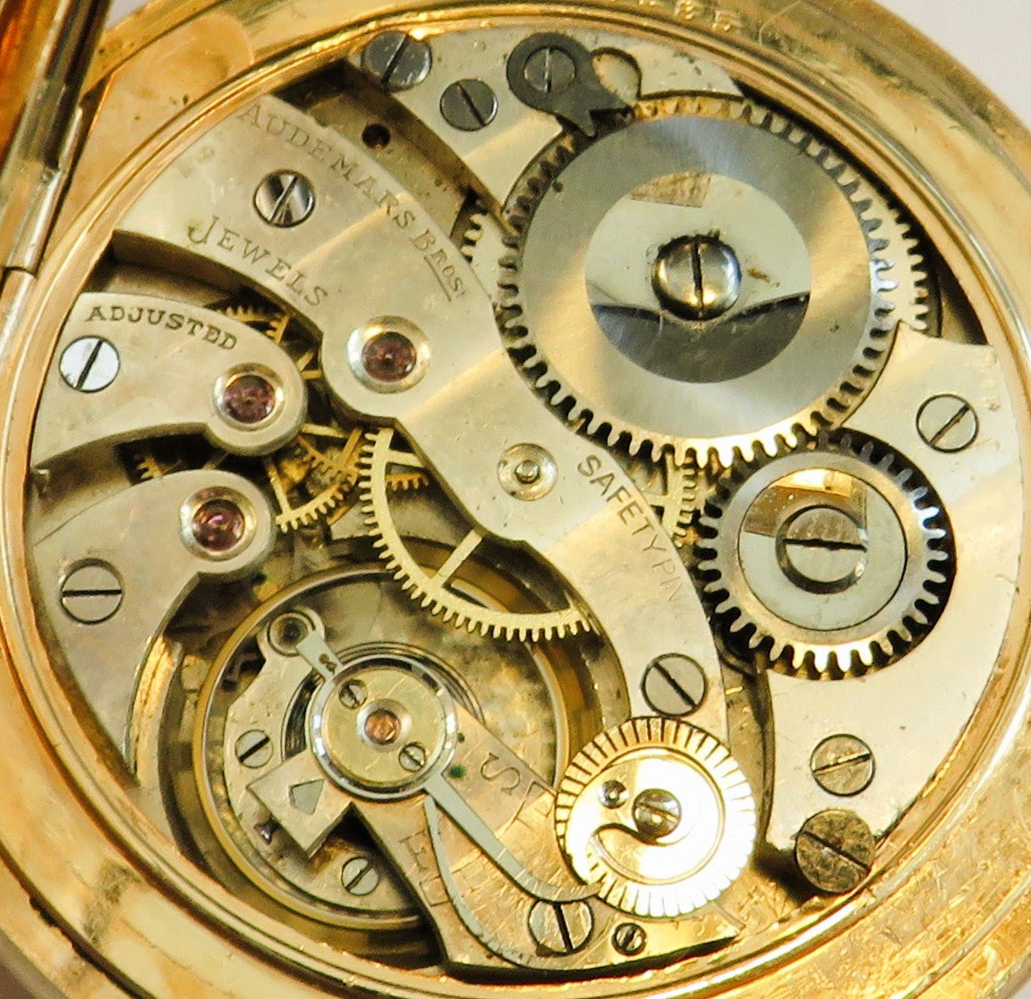 Audemars Freres Piguet Herren Taschenuhr Silber Schwanenhals Regulage mit Kette - Sammler - Uhren