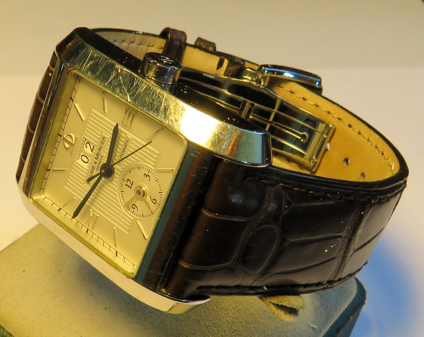 Baume Mercier Hampton Dual Time Automatik Großdatum Cal. BM11651 in OVP - Sammler - Uhren