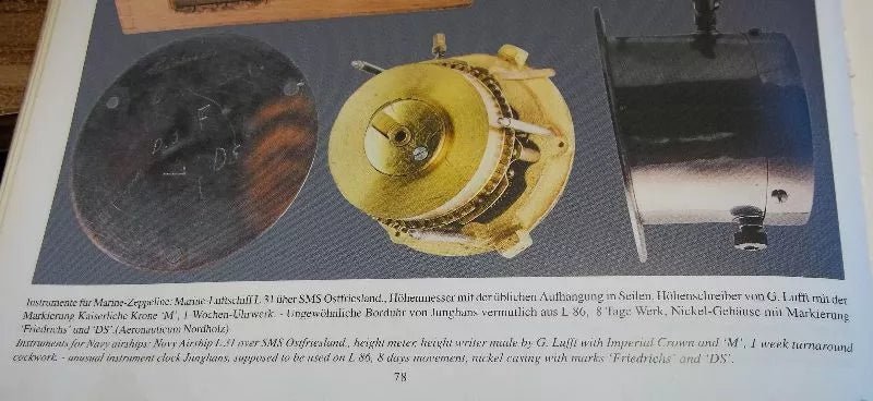 Borduhr Junghans Zeppelin Luftschiff kaiserliche Fliegertruppe 1. Weltkrieg Wk1 - Sammler - Uhren