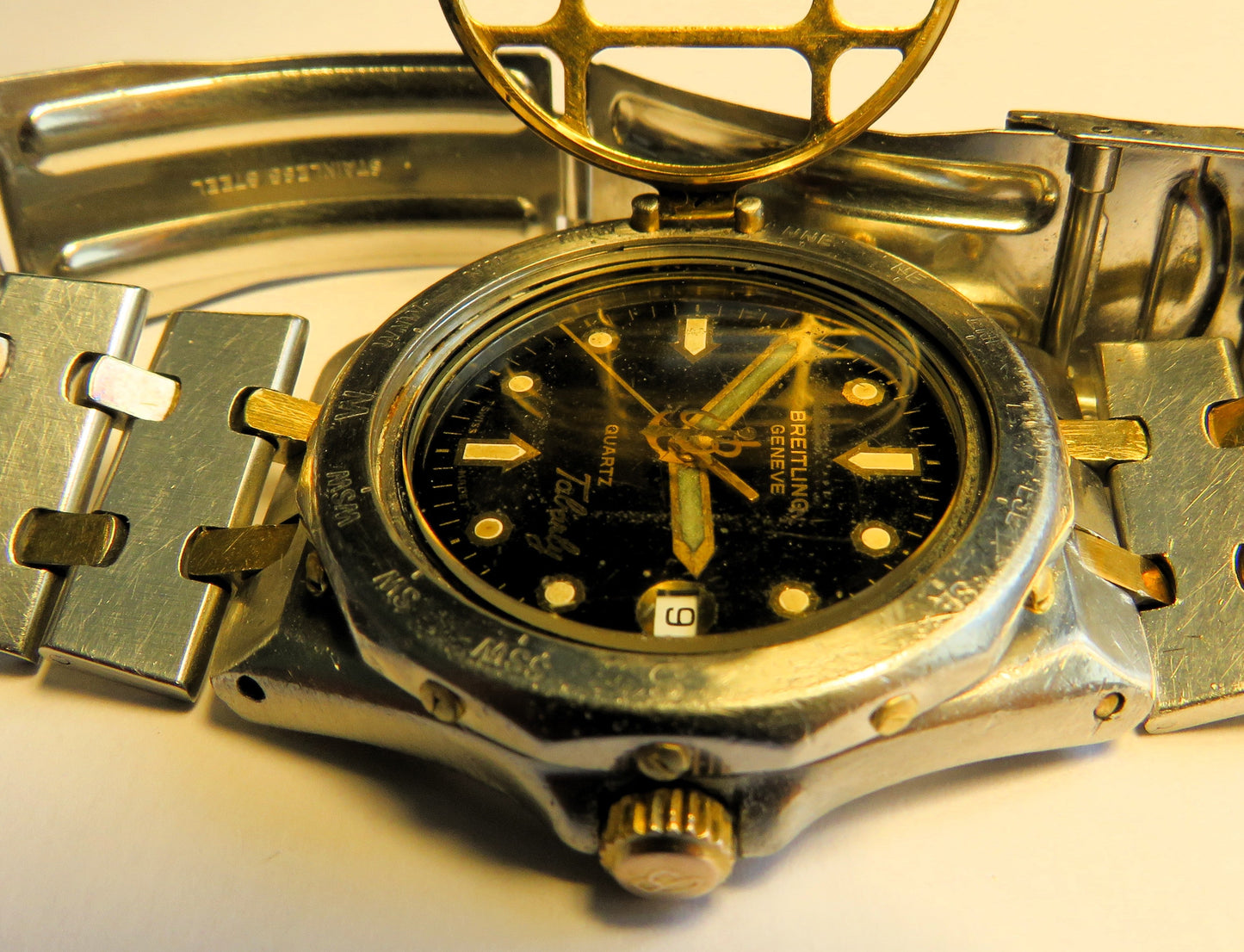 Breitling Tabarly Rallye Navitimer Herren Armbanduhr Quarz 1980 Fullset OVP - Sammler - Uhren