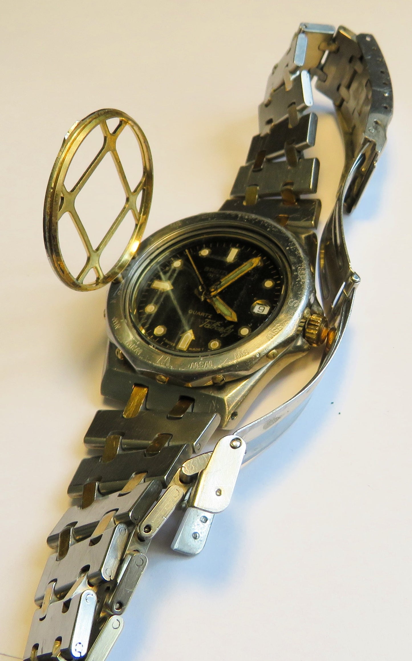 Breitling Tabarly Rallye Navitimer Herren Armbanduhr Quarz 1980 Fullset OVP - Sammler - Uhren