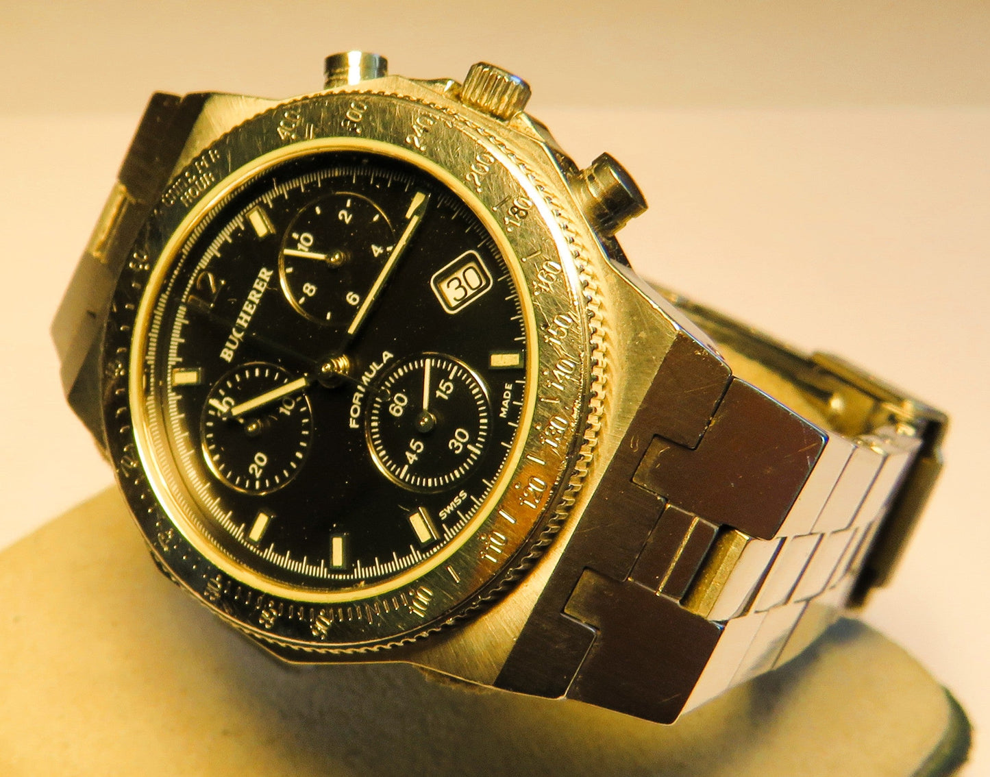 Bucherer Formula 2000 Luxus Sport Chronograph Quarz Herren / unisex ETA Werk - Sammler - Uhren