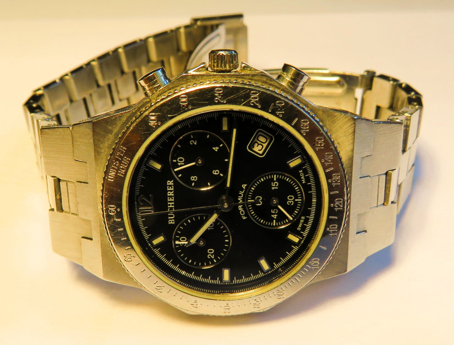 Bucherer Formula 2000 Luxus Sport Chronograph Quarz Herren / unisex ETA Werk - Sammler - Uhren