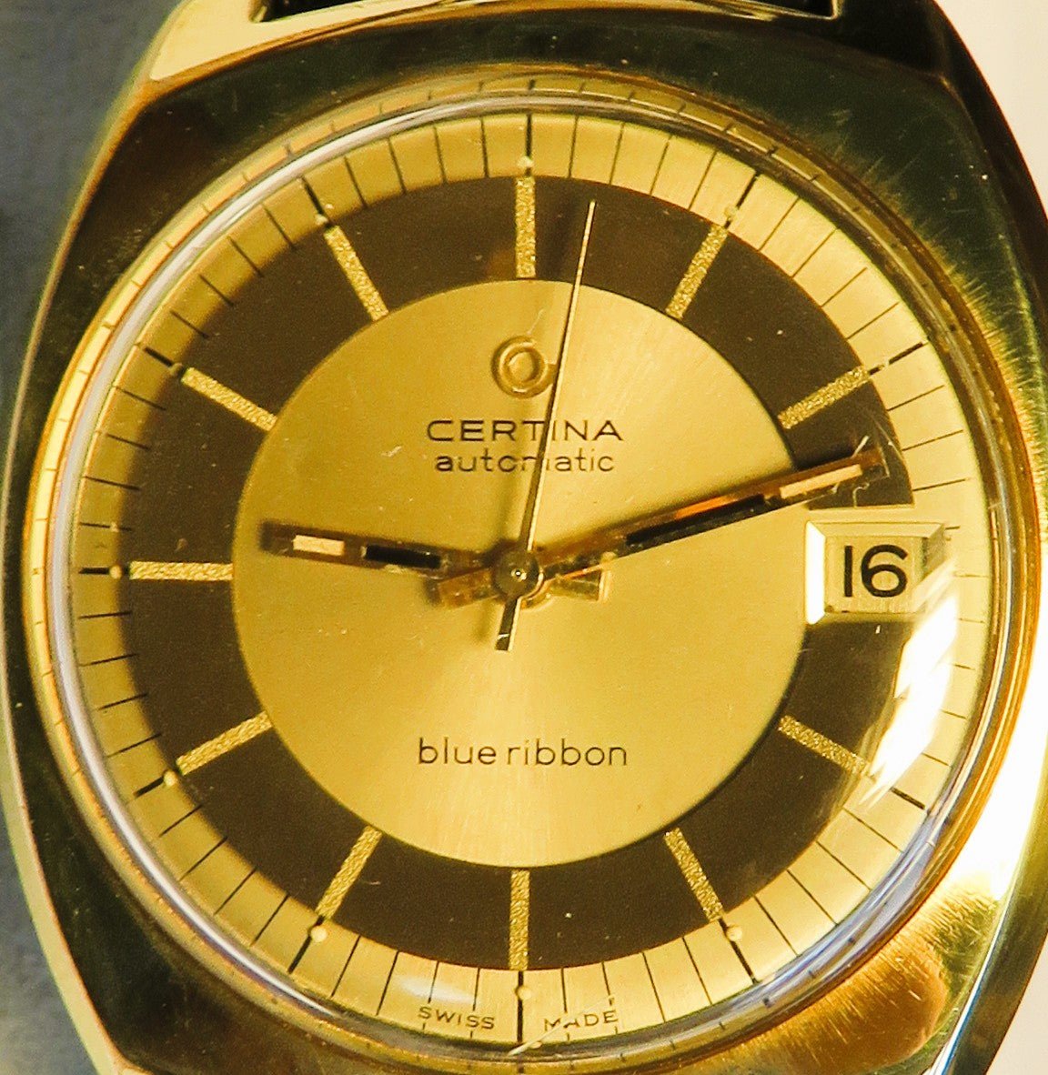 Certina Blue Ribbon Automatik Herrenarmbanduhr ca. 1970 Topzustand in OVP - Sammler - Uhren