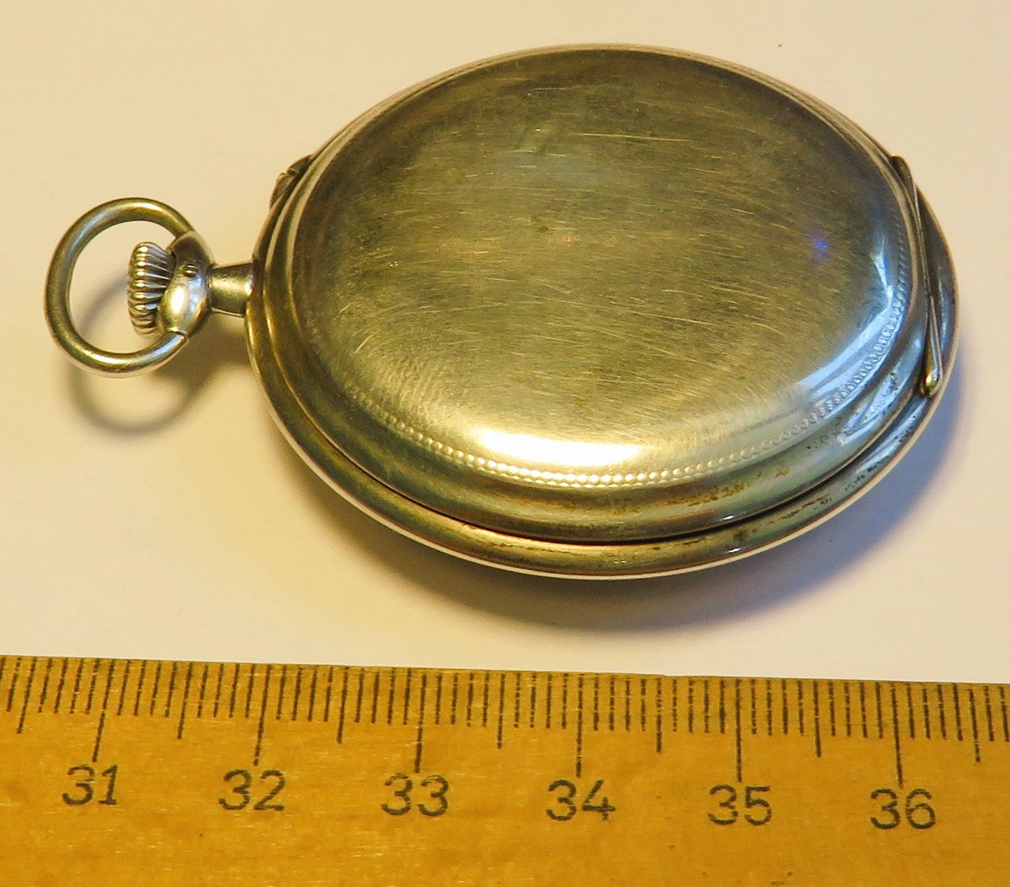 Deutschen Präzisionsuhr Original Glashütte Taschenuhr 0,800 Silber Schwanenhals - Sammler - Uhren