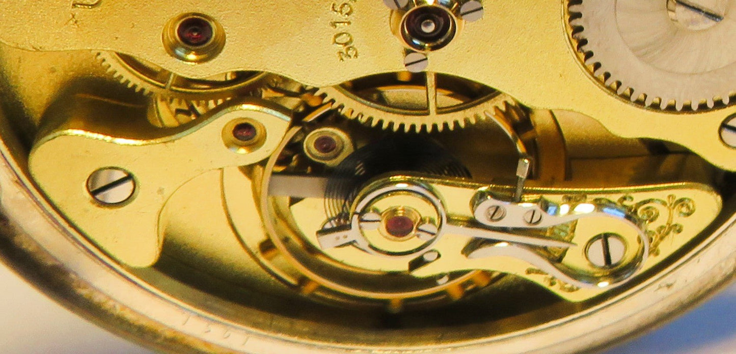 Deutschen Präzisionsuhr Original Glashütte Taschenuhr 0,800 Silber Schwanenhals - Sammler - Uhren