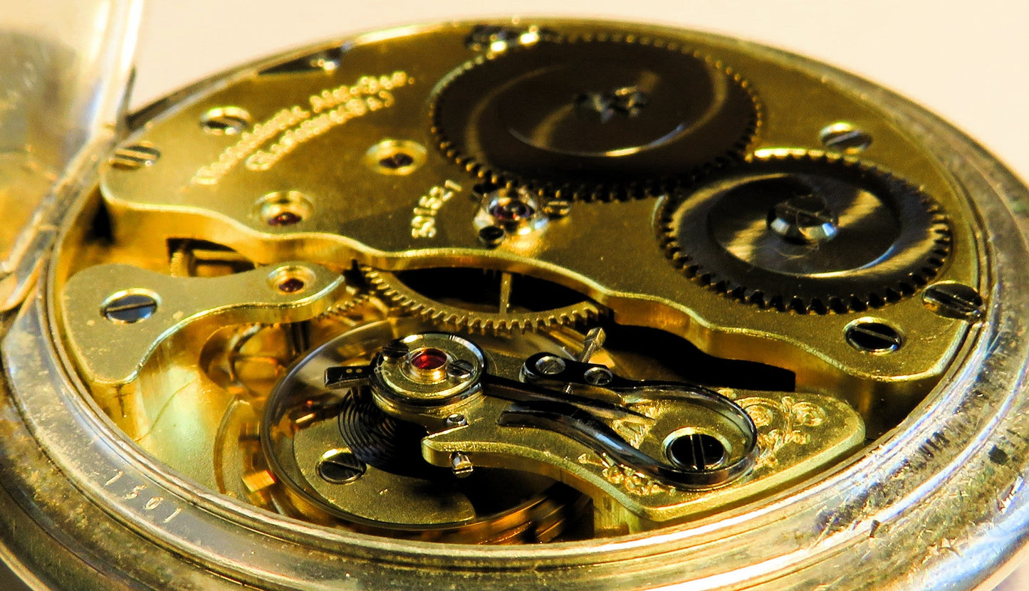 Deutschen Präzisionsuhr Original Glashütte Taschenuhr 0,800 Silber Schwanenhals - Sammler - Uhren