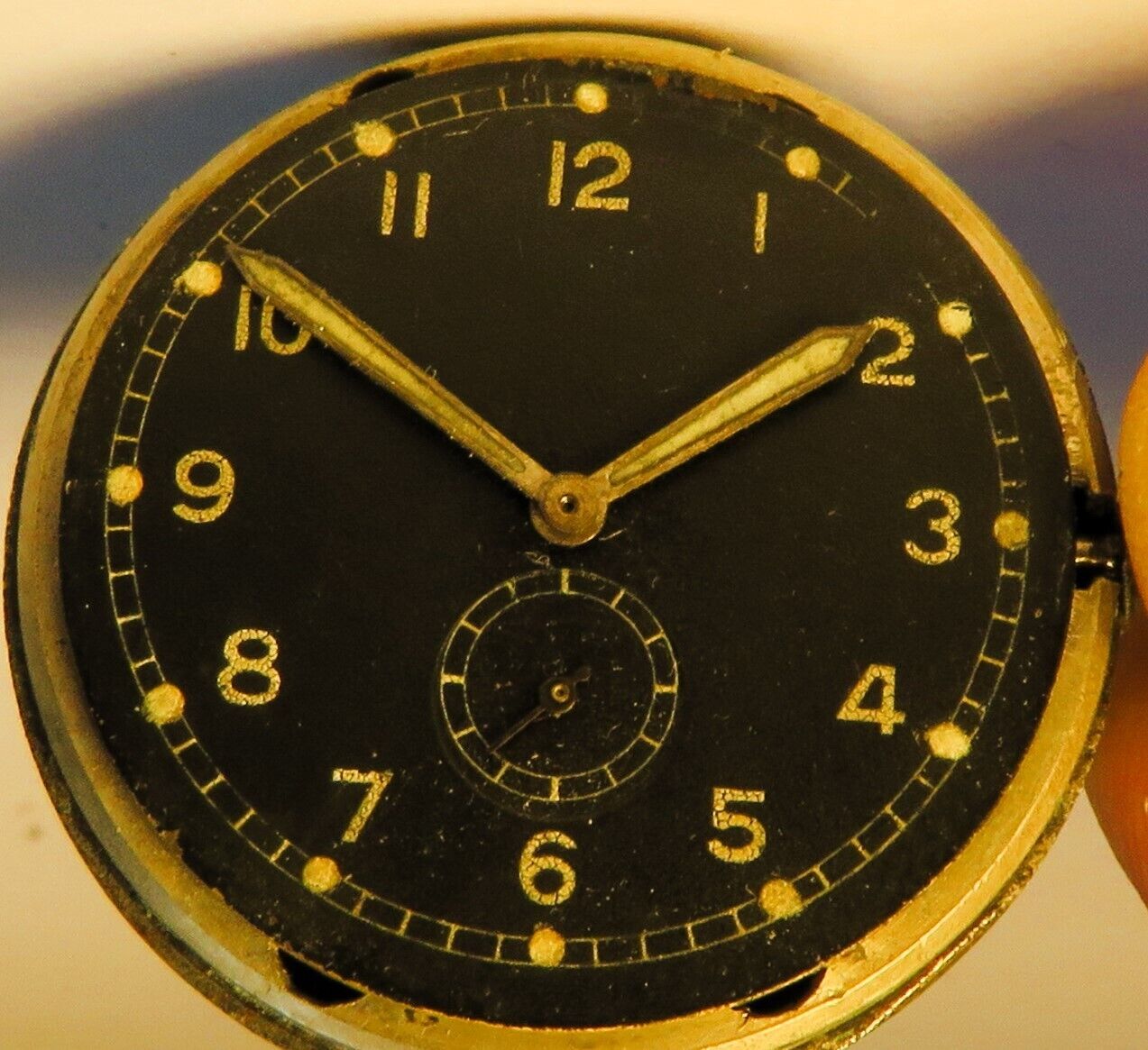 Dienstuhr Heer Wehrmacht WK2 2. Weltkrieg Urofa 58 Raumnutzwerk Glashütte - Sammler - Uhren