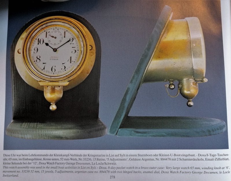 Doxa orig. Borduhr Einbauuhr Zeppelin Luftschiff kaiserliche Fliegertruppe Wk1 - Sammler - Uhren