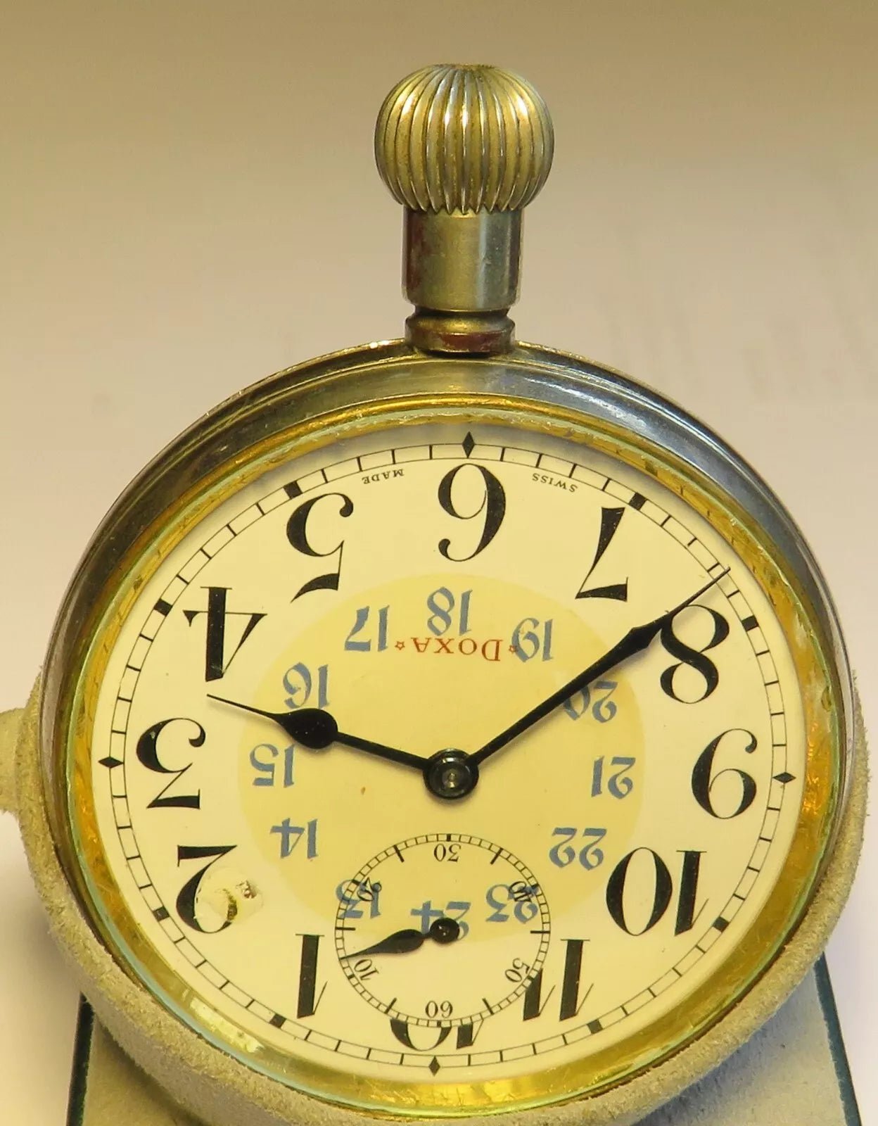 Doxa orig. Borduhr Einbauuhr Zeppelin Luftschiff kaiserliche Fliegertruppe Wk1 - Sammler - Uhren