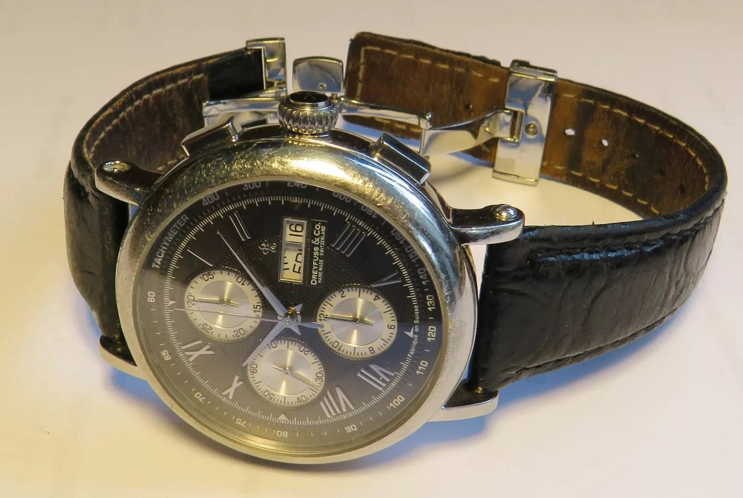 Dreyfuss & Co Luxus 1925 hand made Herren Automatic Chronograph Day Date - Sammler - Uhren