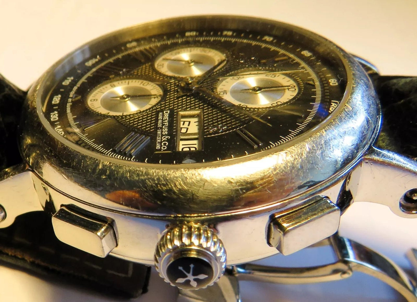 Dreyfuss & Co Luxus 1925 hand made Herren Automatic Chronograph Day Date - Sammler - Uhren