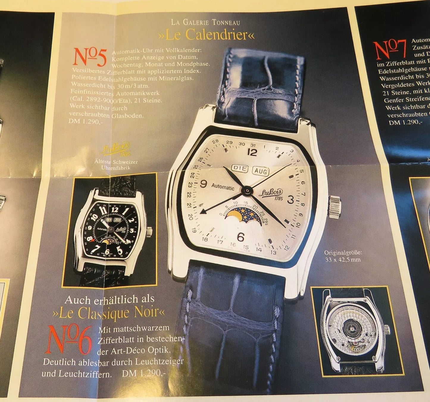 Du Bois "Le Calendrier & Le Classique Noir" Herren Armbanduhr Automatik Dubois - Sammler - Uhren