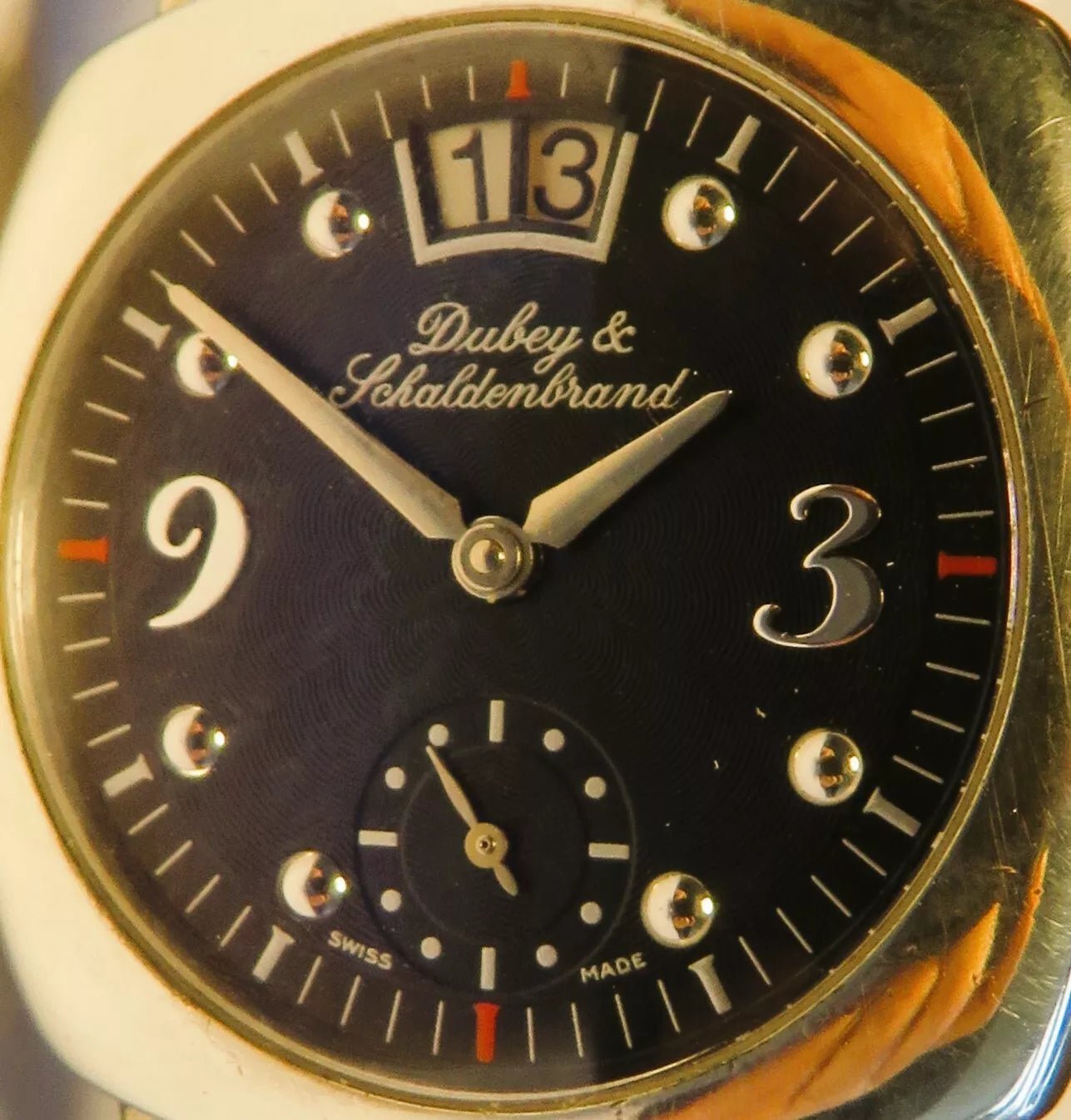 Dubey Schaldenbrand 925 Silber Carree Cambre Calendar Automatik Luxus HAU - Sammler - Uhren