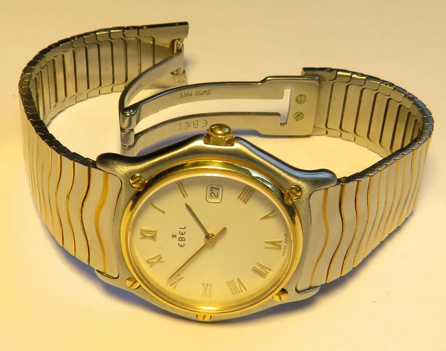 Ebel Sport Wave Classic unisex Herren Luxus Armbanduhr 18K 750 Stahl / Gold - Sammler - Uhren