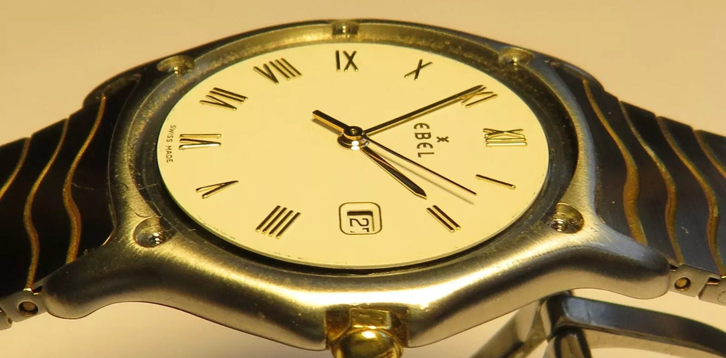 Ebel Sport Wave Classic unisex Herren Luxus Armbanduhr 18K 750 Stahl / Gold - Sammler - Uhren