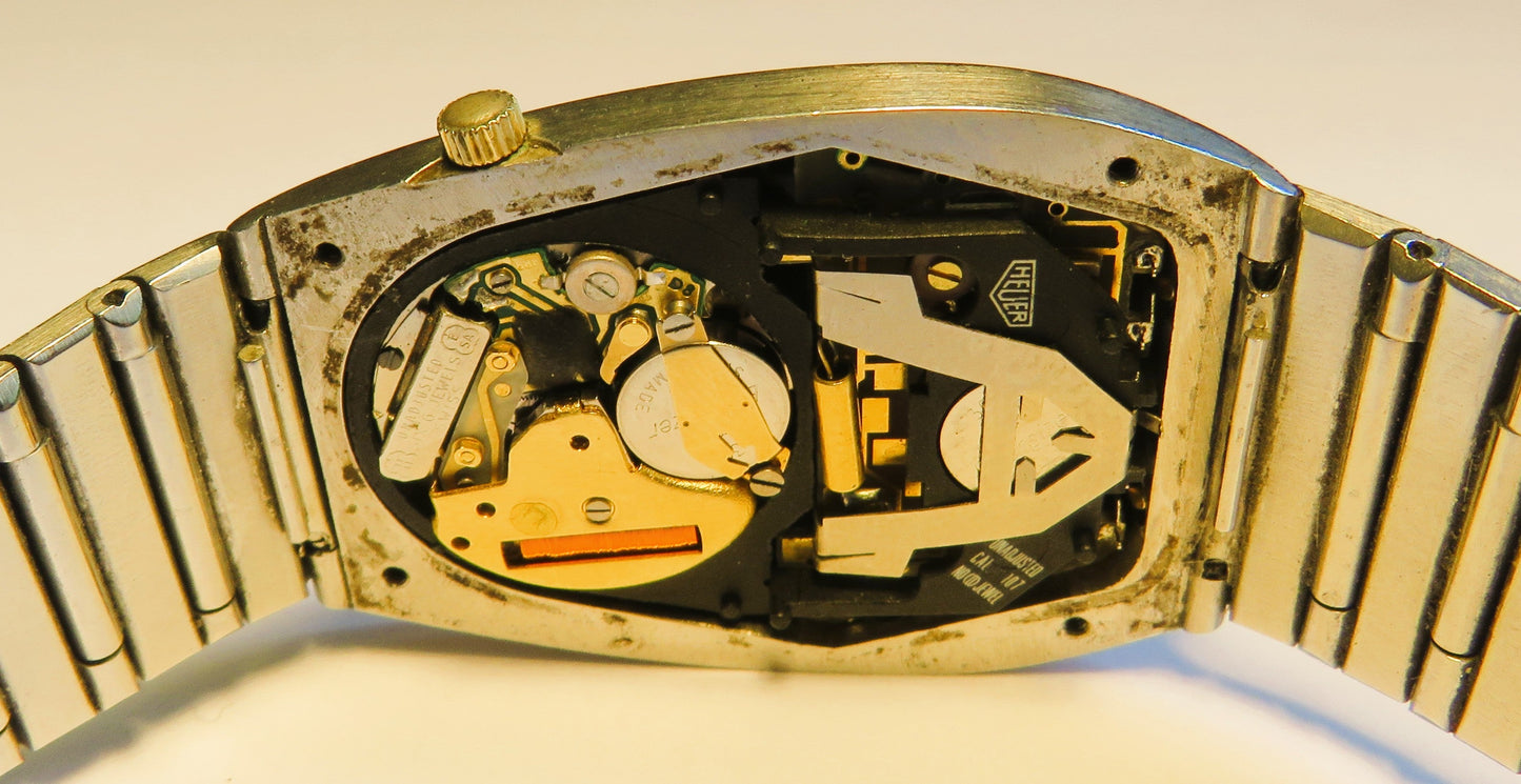 Ed Heuer Senator GMT Ref. 107.413 Digital mechanische Hybrid Luxus HAU - Sammler - Uhren