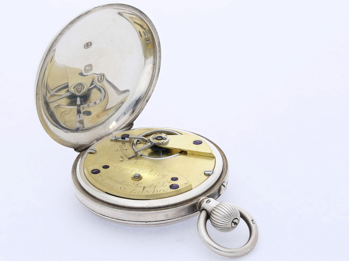 Englische militärische B - Uhr Beobachtungsuhr "Army & Navy" London ca. 1879 - Sammler - Uhren