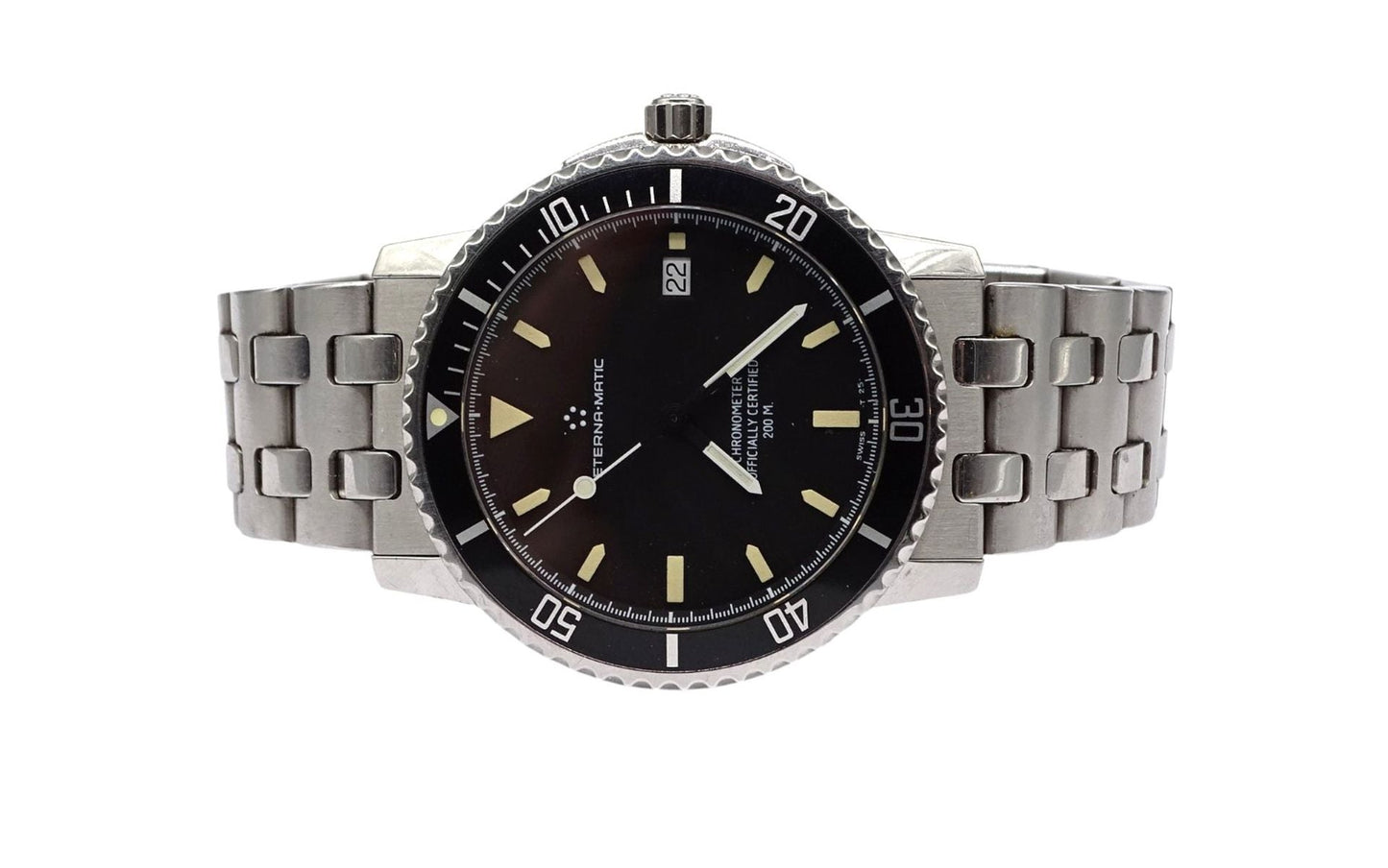 Eternamatic Kontiki Chronometer Taucheruhr Herren Armbanduhr Automatik 200m 1970 - Sammler - Uhren