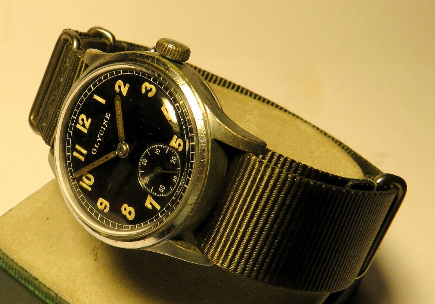 Glycine Dienstuhr D.H. Wehrmachtswerk AS 1130 Heer Wehrmacht WK2 - Sammler - Uhren