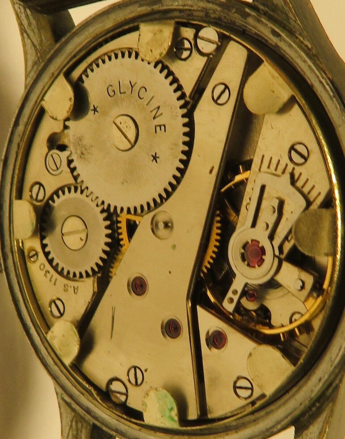 Glycine Dienstuhr D.H. Wehrmachtswerk AS 1130 Heer Wehrmacht WK2 - Sammler - Uhren