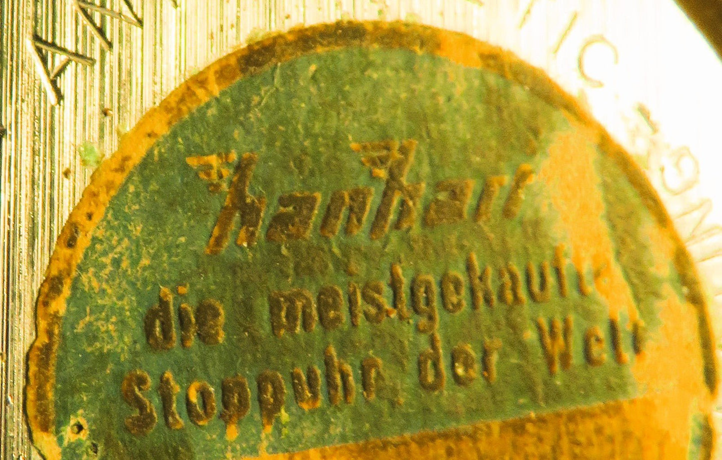 Hanhart Torpedo Laufzeit Artillerie Stoppuhr Bund ca. 1960 Fullset Box Papiere - Sammler - Uhren