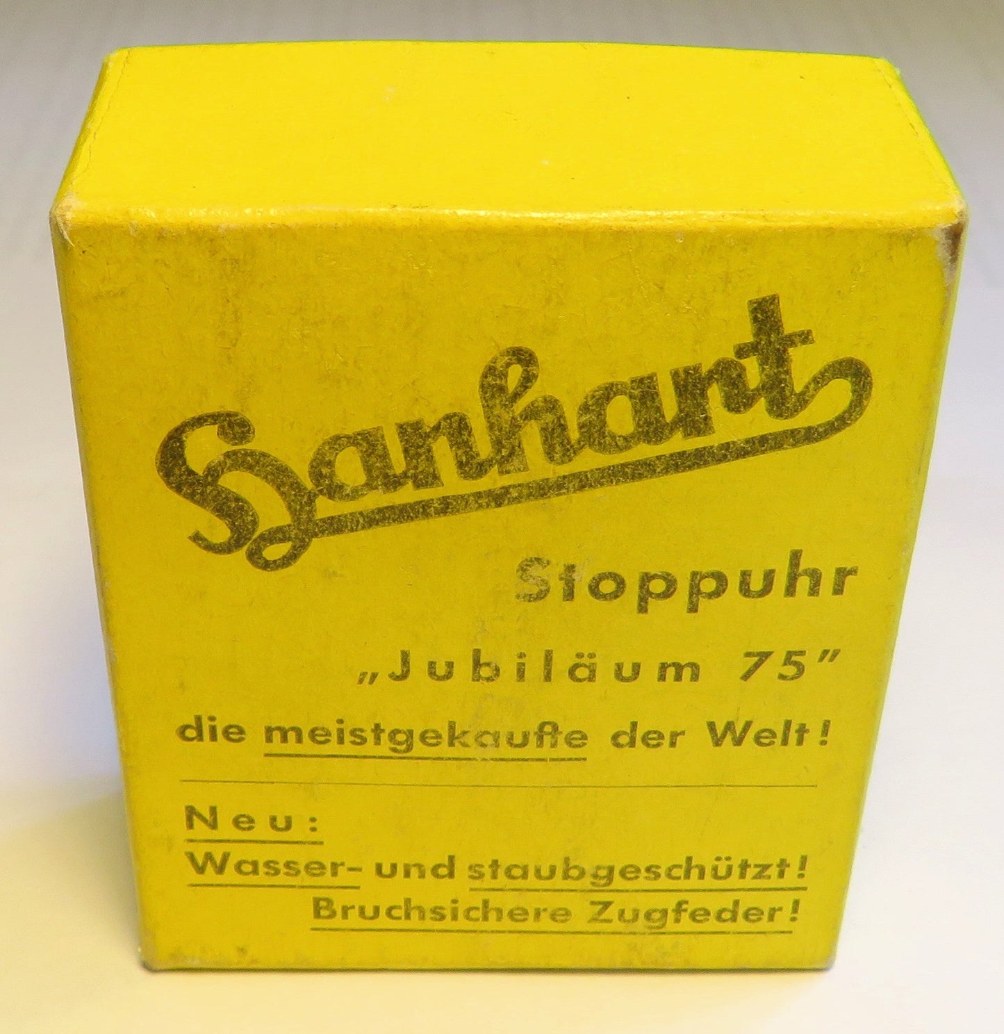 Hanhart Torpedo Laufzeit Artillerie Stoppuhr Bund ca. 1960 Fullset Box Papiere - Sammler-Uhren