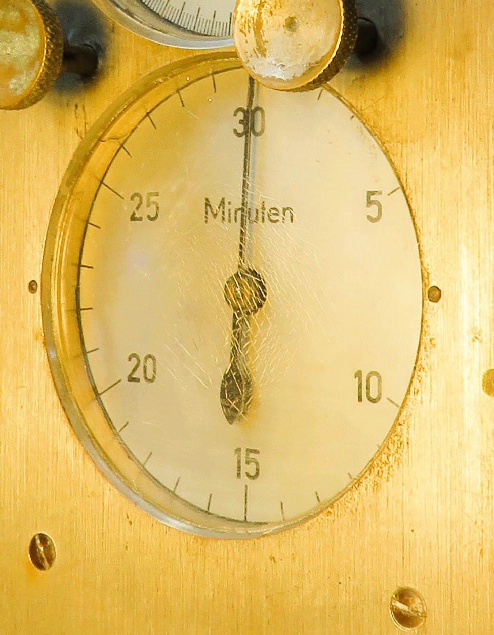 Hessischer Rundfunk TV ralte unbekannte mechanische Doppel Stoppuhr ca. 1957 - Sammler - Uhren