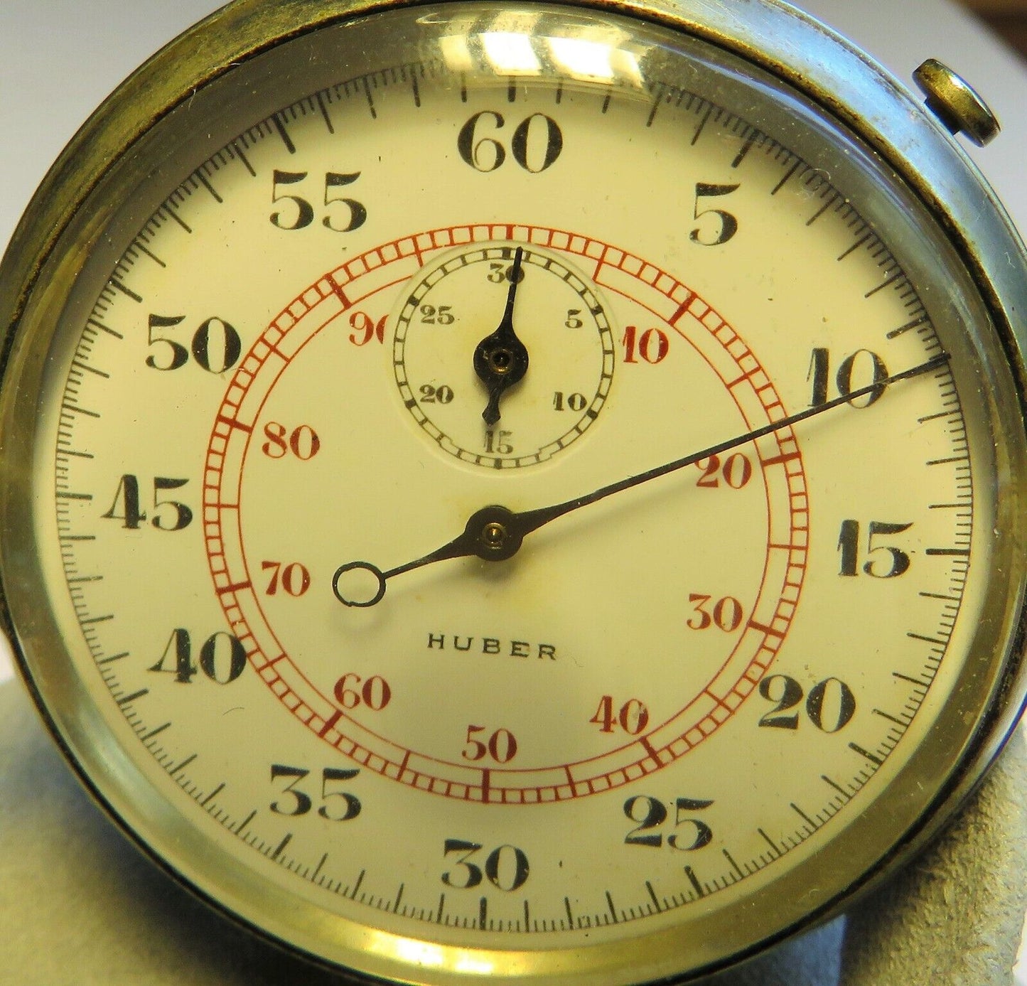 Huber München seltene Stoppuhr RLM Reichs Luftwaffe WK 2 Knirim S. 256 - Sammler - Uhren