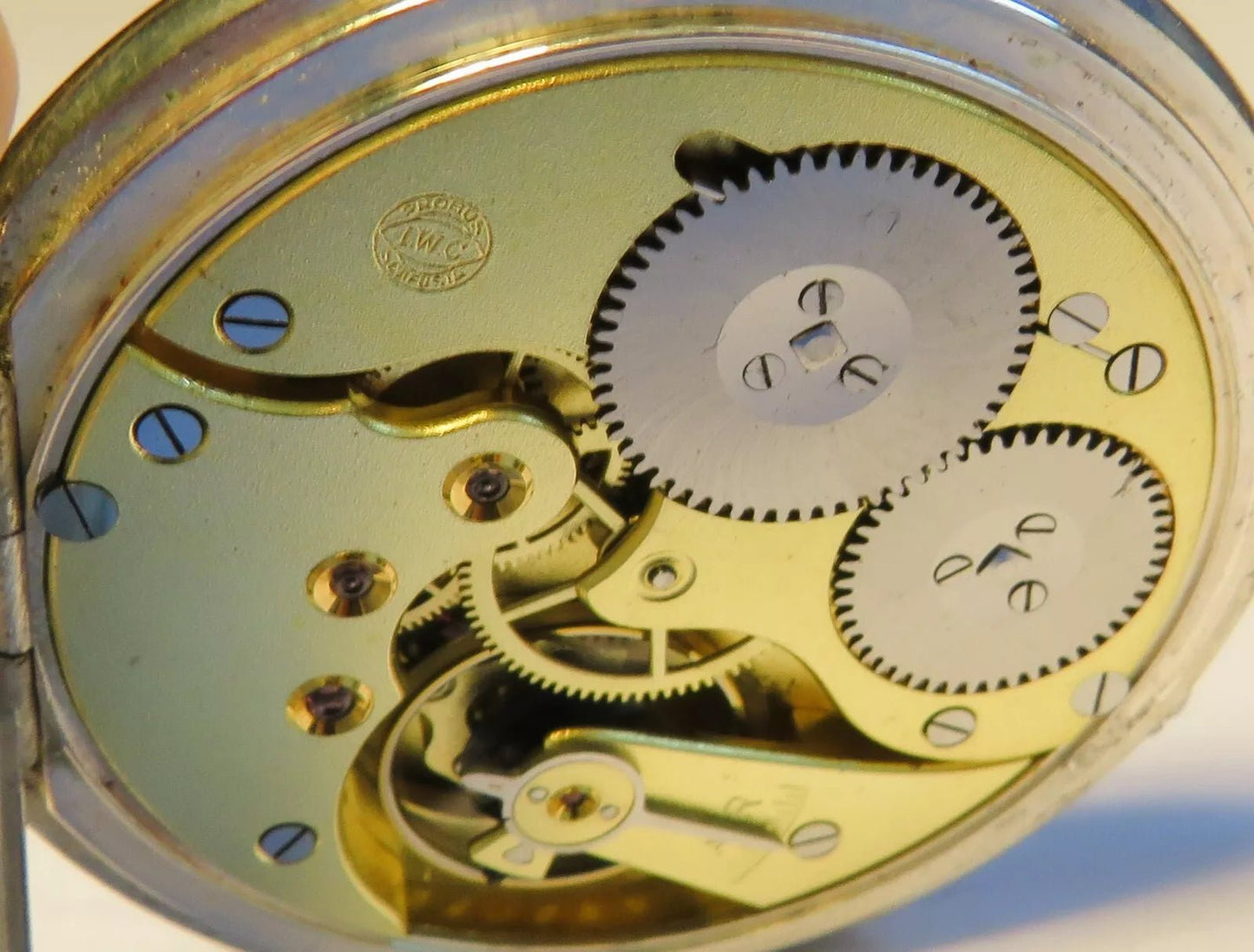 International Watch IWC Schaffhausen 0,800 Silber Taschenuhr HTU ca. 1910 - Sammler - Uhren