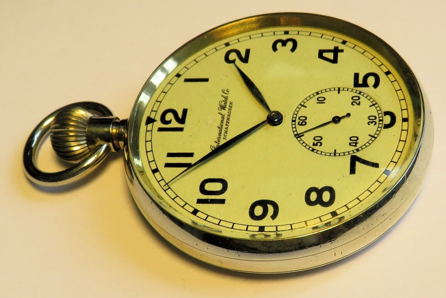 IWC Schaffhausen B - Uhr Leuchtzifferblatt Deckuhr Beobachtungsuhr WK 2 Marine - Sammler - Uhren