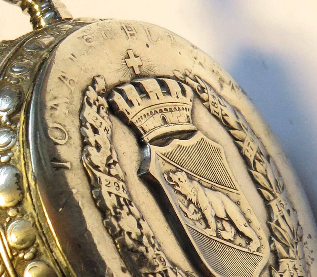 IWC vermutl. seltenste Schützenuhr 0,800 Silber 1897 Kantonal Schützenfest Bern - Sammler - Uhren