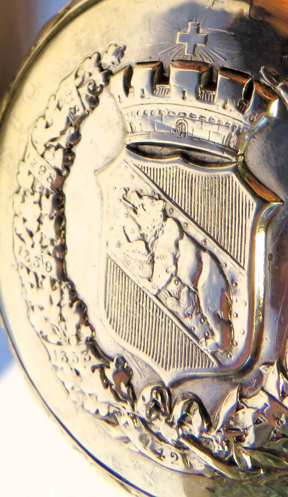 IWC vermutl. seltenste Schützenuhr 0,800 Silber 1897 Kantonal Schützenfest Bern - Sammler - Uhren
