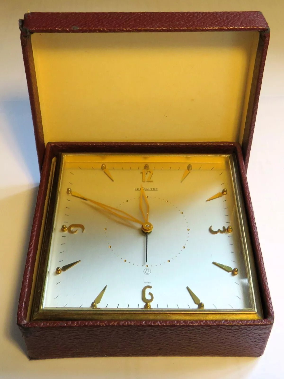 Jaeger LeCoultre Memovox Revision Tischuhr Reisewecker in OVP ca. 1950 - Sammler - Uhren
