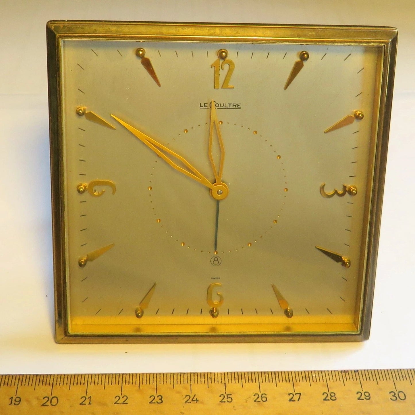 Jaeger LeCoultre Memovox Revision Tischuhr Reisewecker in OVP ca. 1950 - Sammler - Uhren