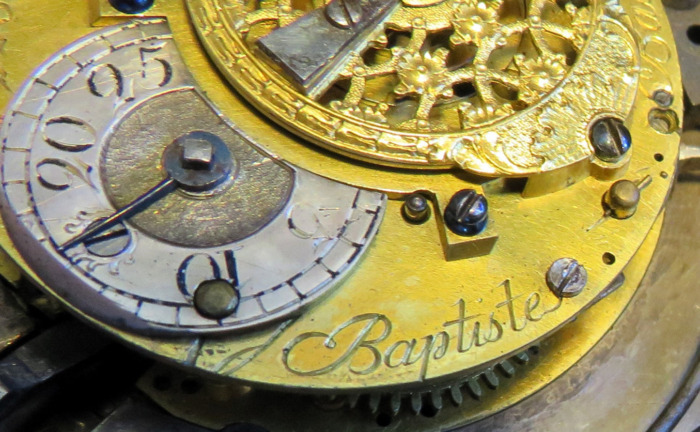 Jean Baptiste Baillon III Paris Hofuhrmacher Kutscheruhr Repitition ca. 1740 - Sammler - Uhren